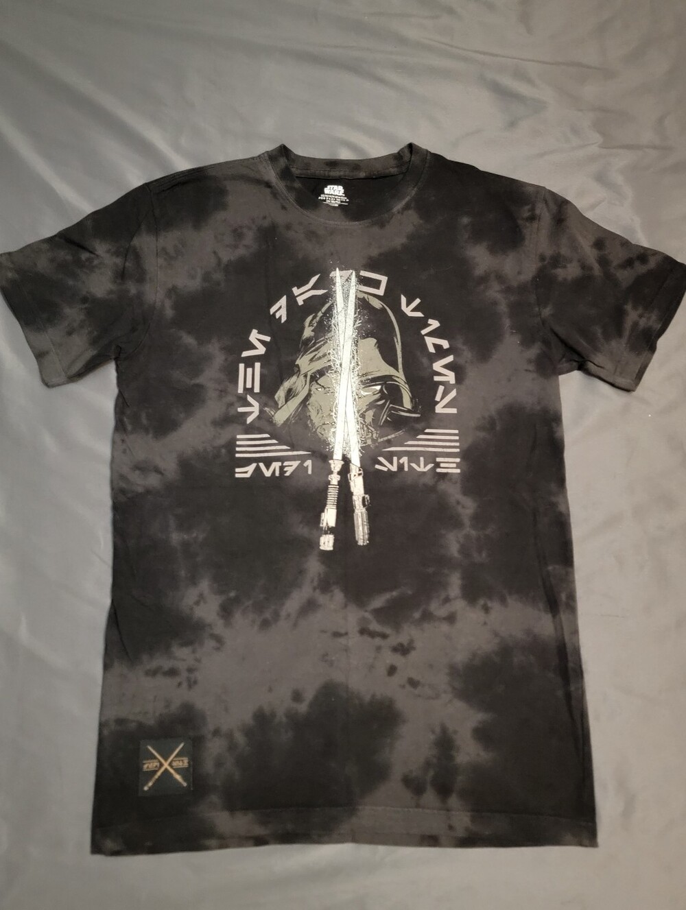 Star Wars Black & Gray Tie-Dye Shirt